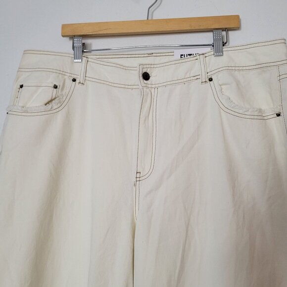 Future Collective By Jenny K. Lopez Womens High Rise Straight Leg Pants Size 17 - Picture 4 of 6